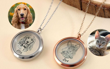 Keep Your Furry Friend's Love Close to Your Heart Forever | The Personalized Pet Fur Keepsake Necklace