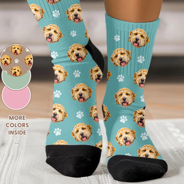 Custom Pet Photo Socks