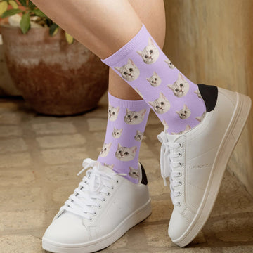 Custom Pet Photo Socks
