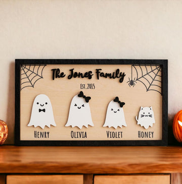 Personalized Wooden Halloween Table Decor for Festive Autumn Touch R43