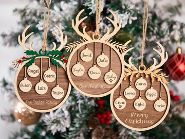 Personalized Family Christmas Ornament