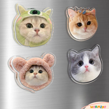 Custom Cat Magnet Personalized Pet Face Magnet