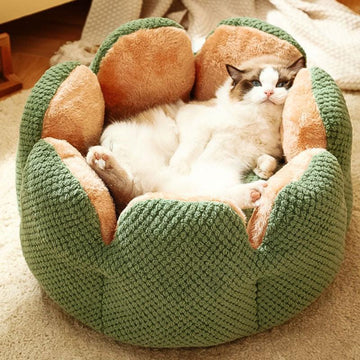 Kennel Flower Cat Bed Nest Washable 3 Color Cushion