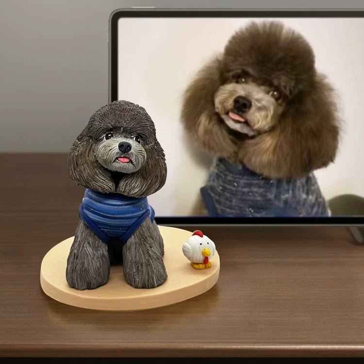 Personalized Pet Figurine – Handmade Full Body Custom Sculpture for Dogs & Cats