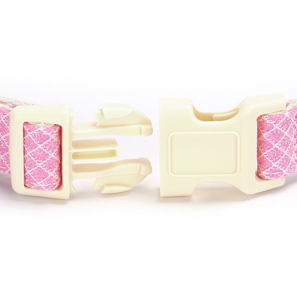 Personalized Embroidered Dog Collar – Adjustable Nylon with Custom Name & Number