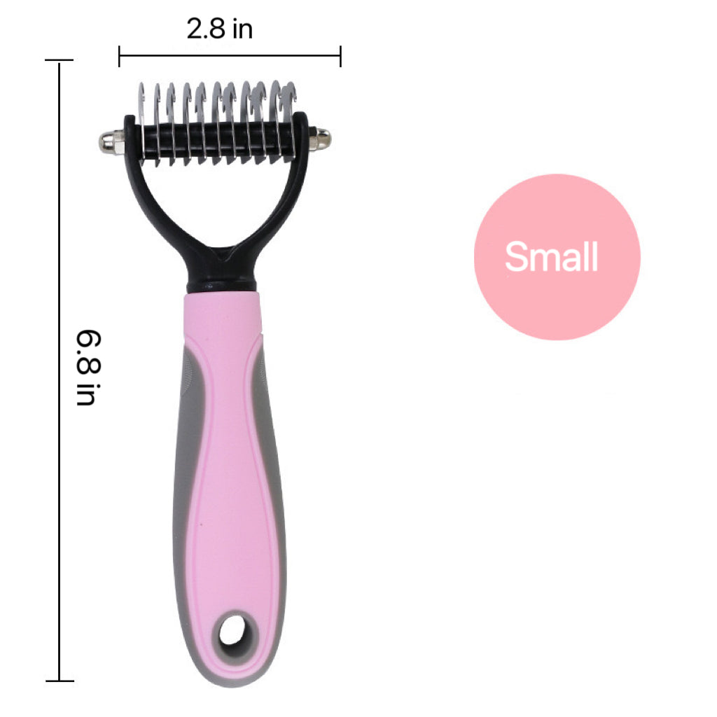 2-in-1 Dematting & Deshedding Pet Grooming Brush