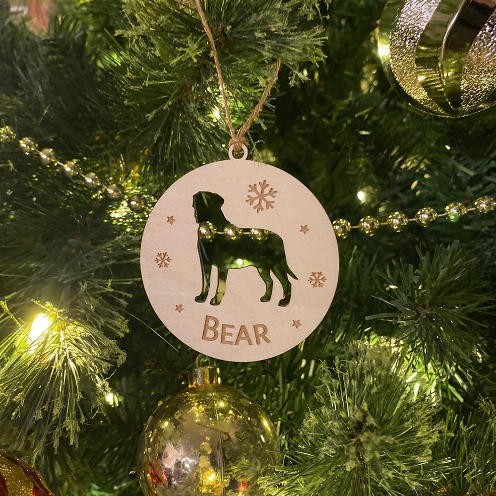 Personalized Pet Shape Wood Ornament