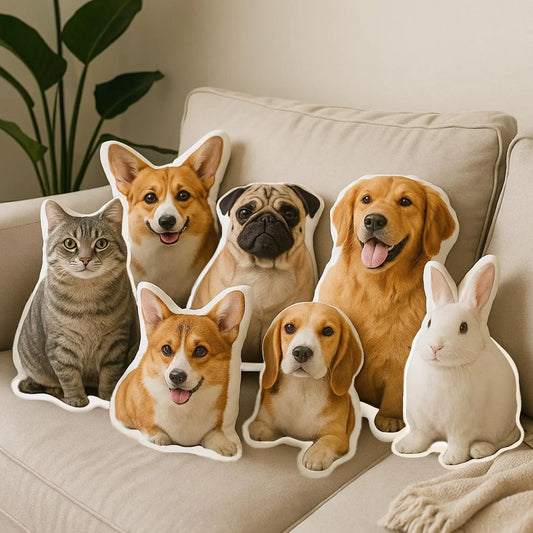 Personalized Pet Shaped Pillow 3D Photo Pillow