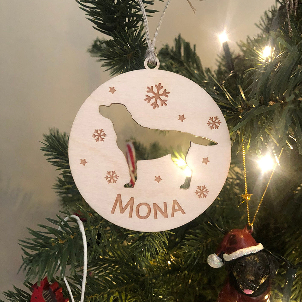Personalized Pet Shape Wood Ornament