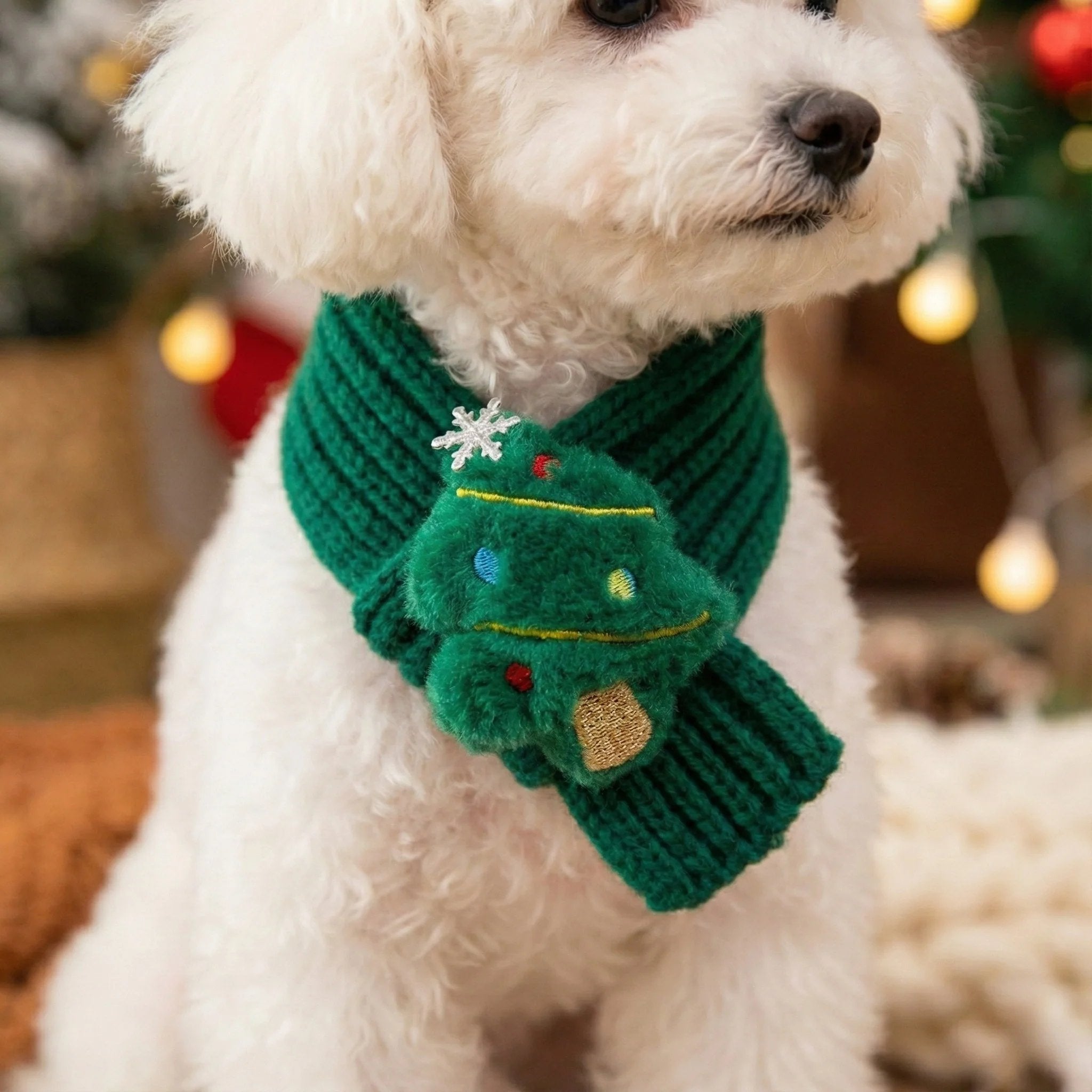Festive Friends Pet Knit Scarf
