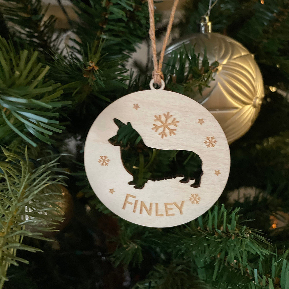 Personalized Pet Shape Wood Ornament