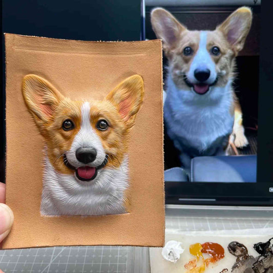 Turn Your Beloved Pet into a 3D Colorful Keepsake, Personalized Leather Keychain that Keeps Their Face Close to Your Heart Gifts for Pet Lovers