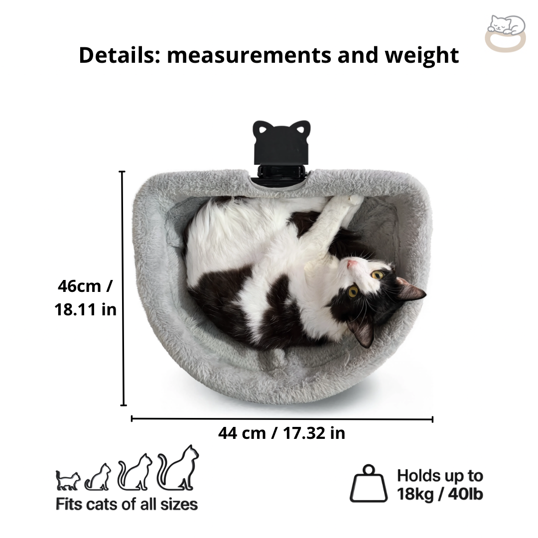 Foldable Cat Desk Hammock with Reversible Cover