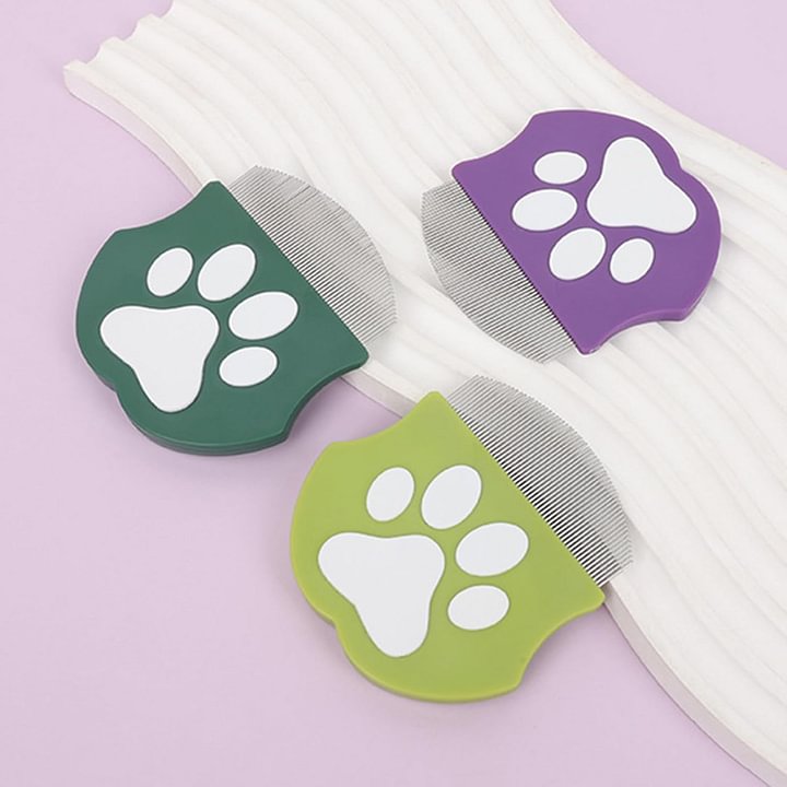 Professional Eye Comb for Pets Stainless Steel Tear Stain Remover for Cats & Dogs
