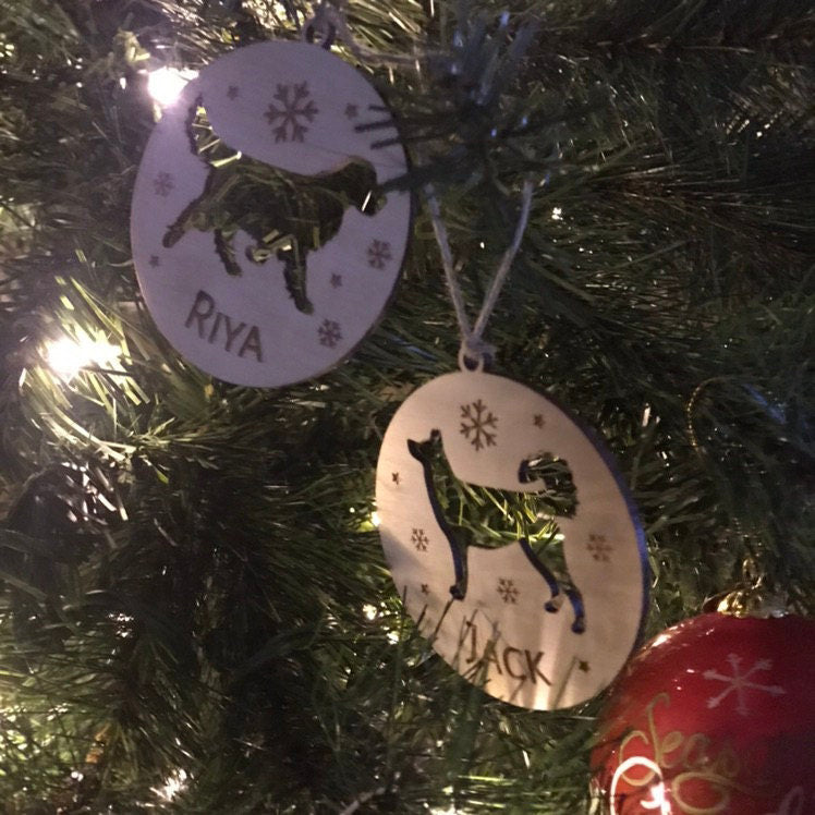 Personalized Pet Shape Wood Ornament