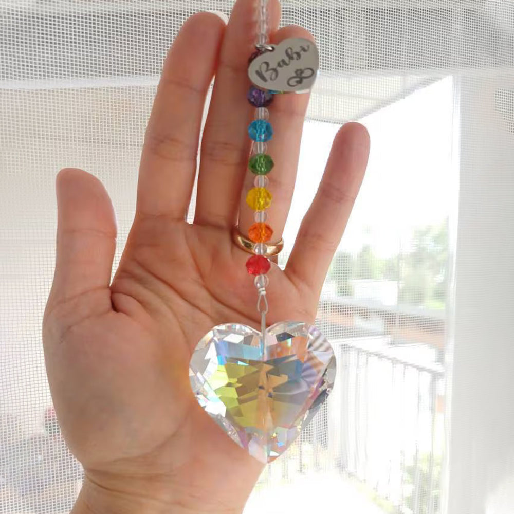 Personalized Pet Memorial Hanging Crystal Prism