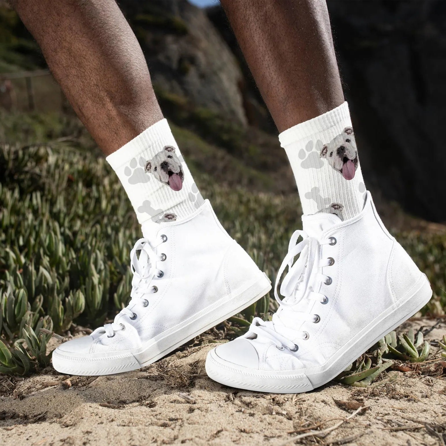 Custom Pet Photo Socks