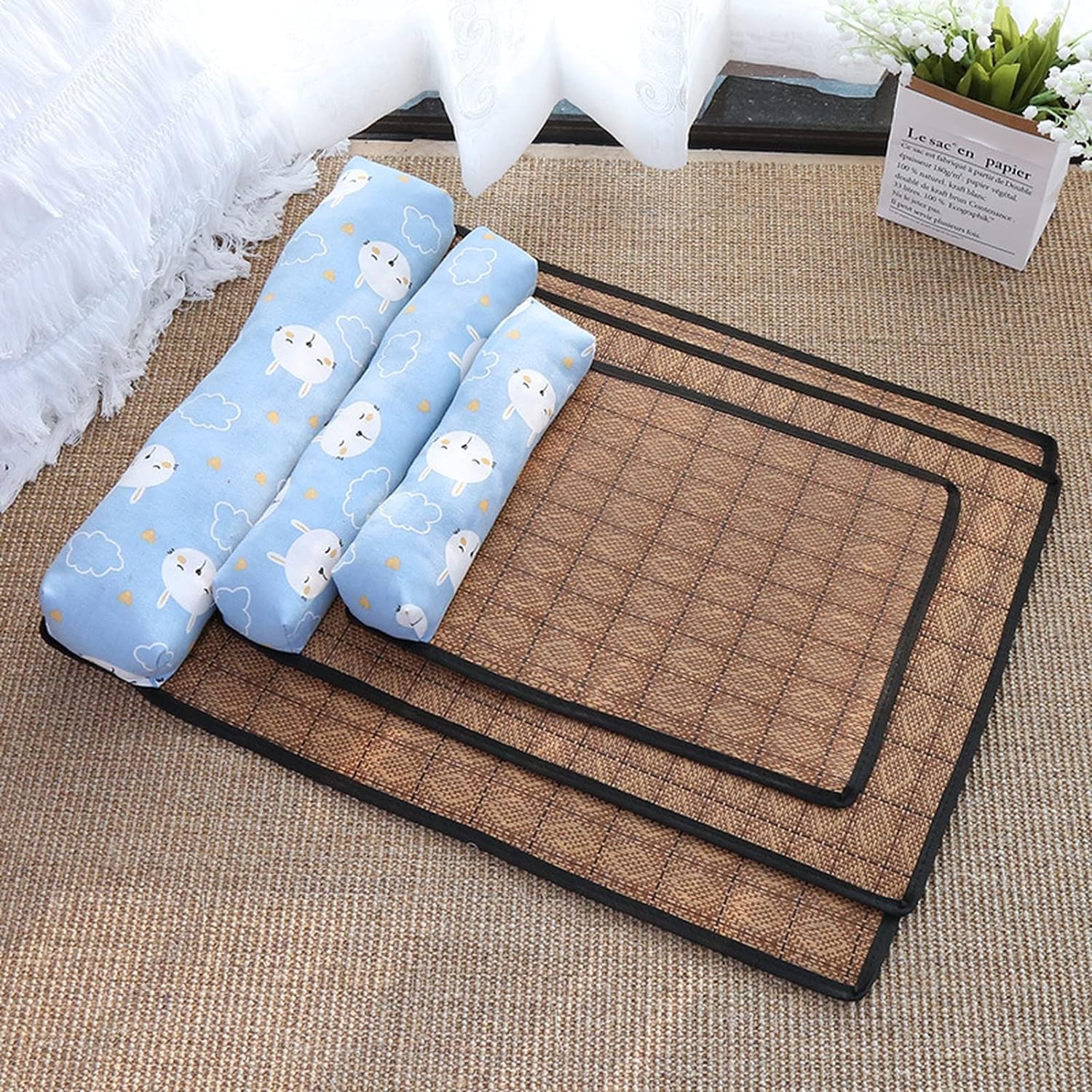 Breathable Rattan Cooling Pet Mat