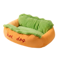 Hot Dog Dog Bed – Cute Plush Pet Sofa for Small Dogs & Cats
