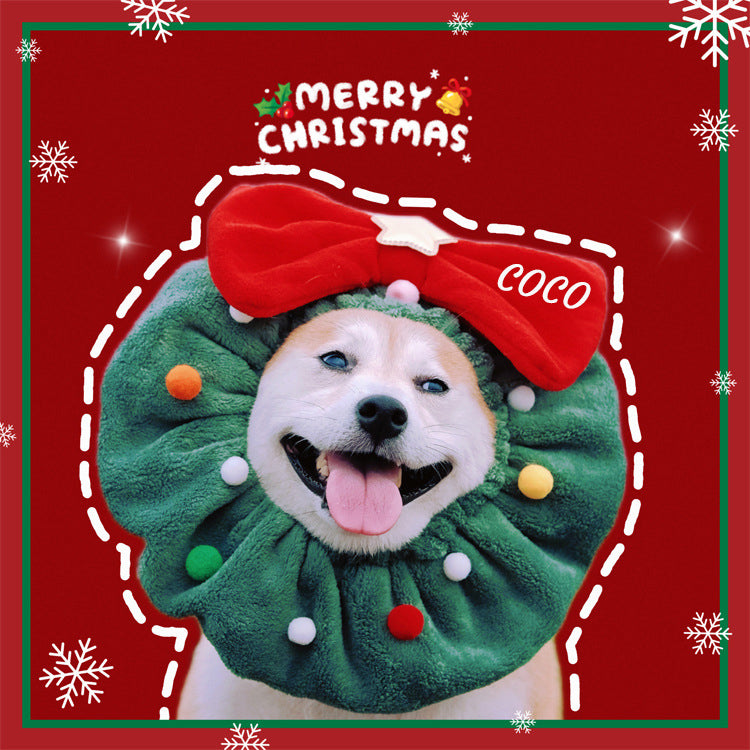 Personalized Funny Christmas Pet Bow Tie Scarf