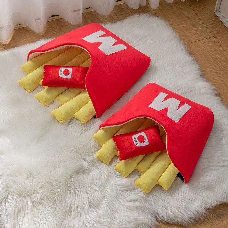 Funny French Fry Pet Cave Bed