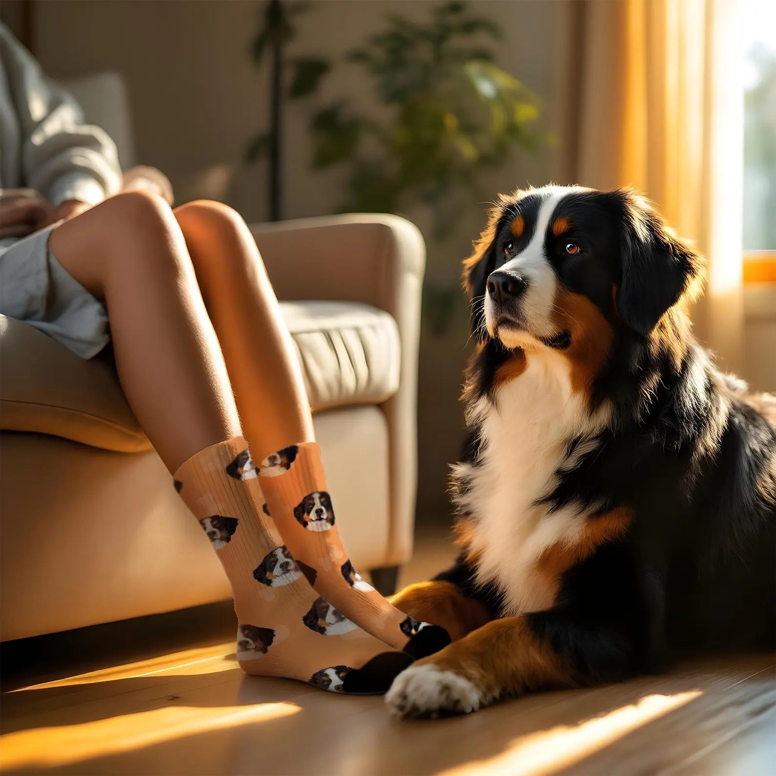 Custom Pet Photo Socks
