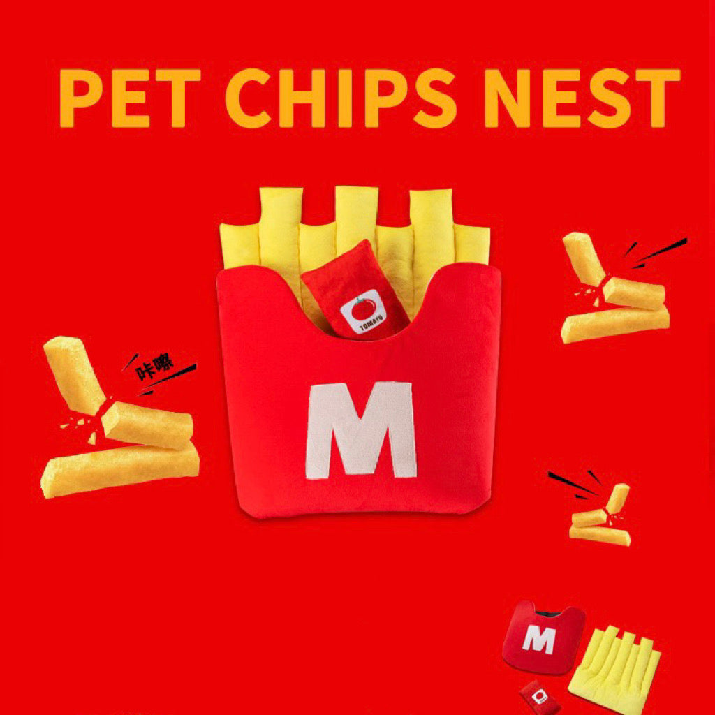 Funny French Fry Pet Cave Bed