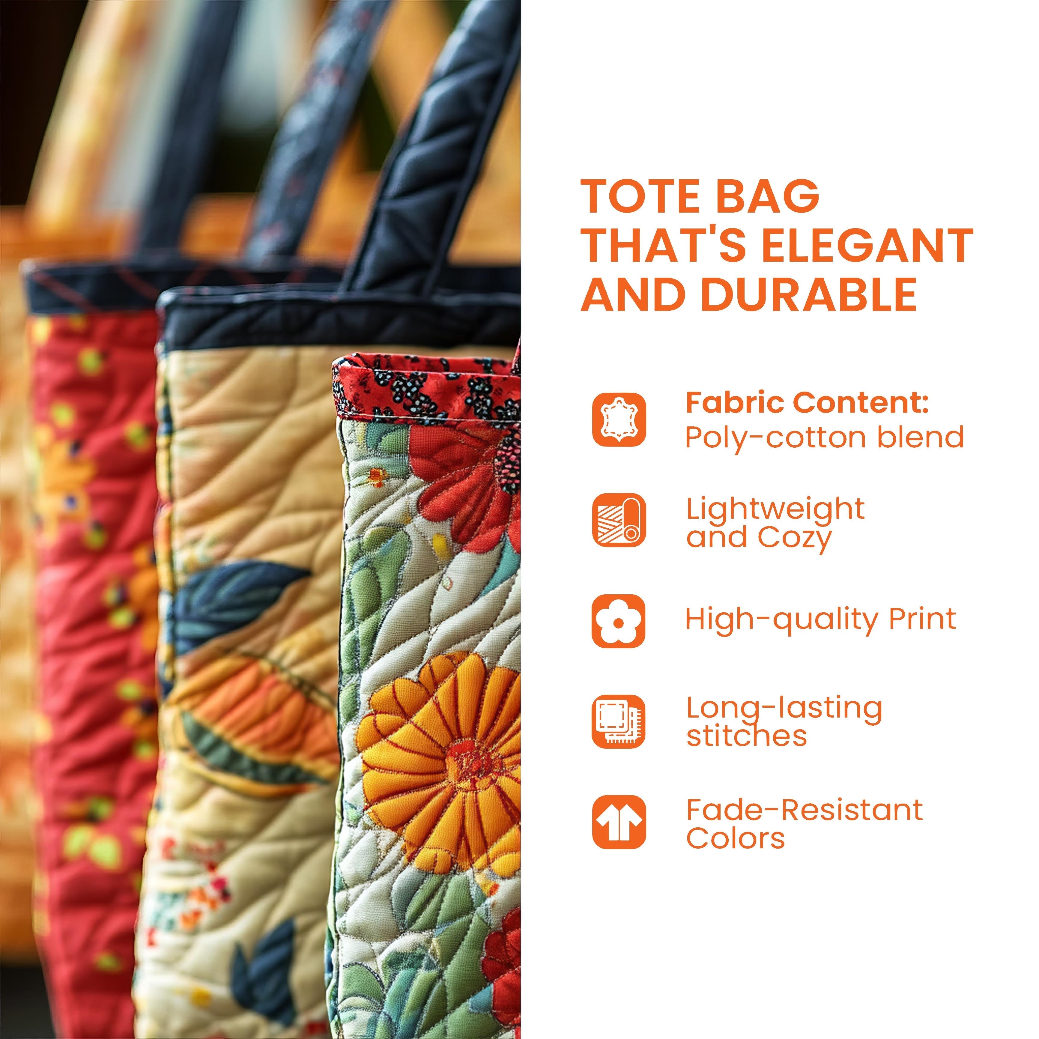 Adorable Dachshund Quilted Tote Bag