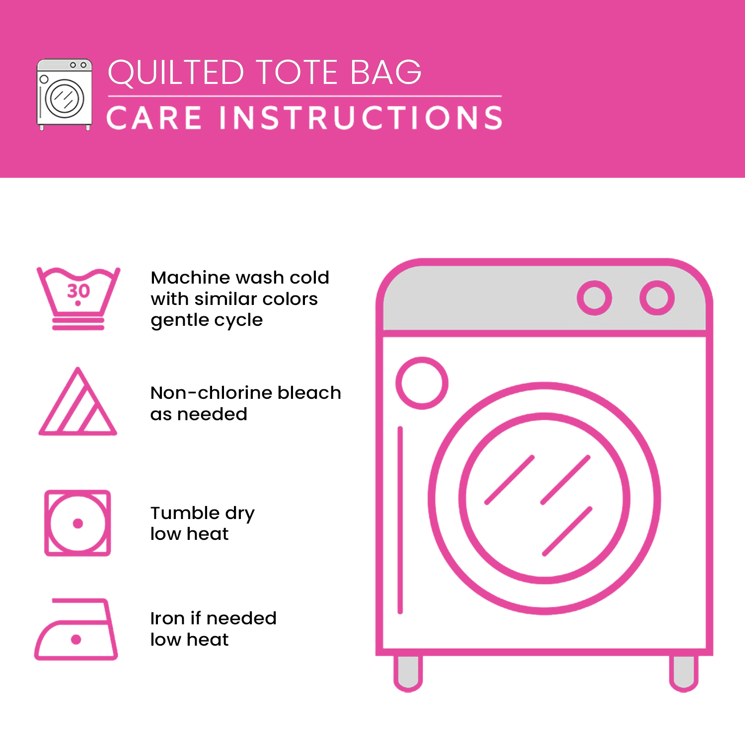 Soft Yarn Twins Quilted Tote Bag