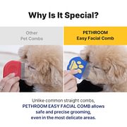 Professional Eye Comb for Pets Stainless Steel Tear Stain Remover for Cats & Dogs