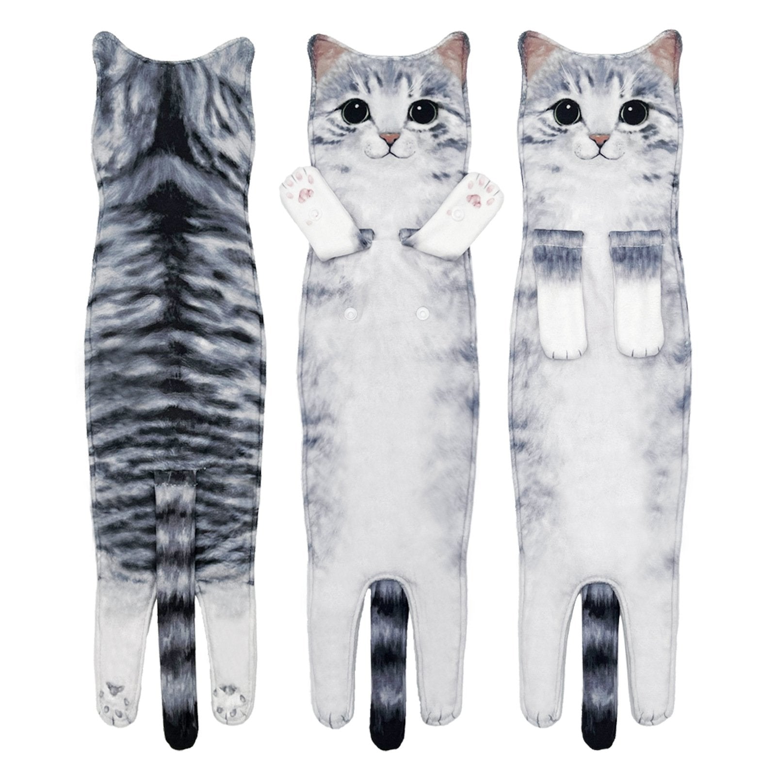 Funny Cat Hand Towels