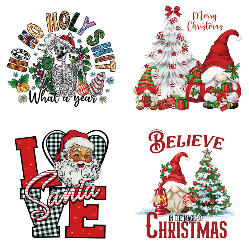 🎄15PCS Christmas Mystery DTF Transfer Bundle 🎅🔥for T-Shirts, Totes & DIY Gifts