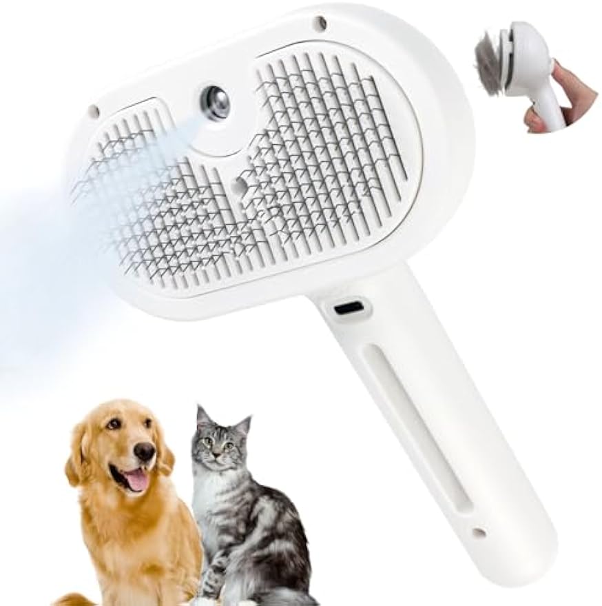 Mist Massage Brush Mist PuffGroom Cat Brush