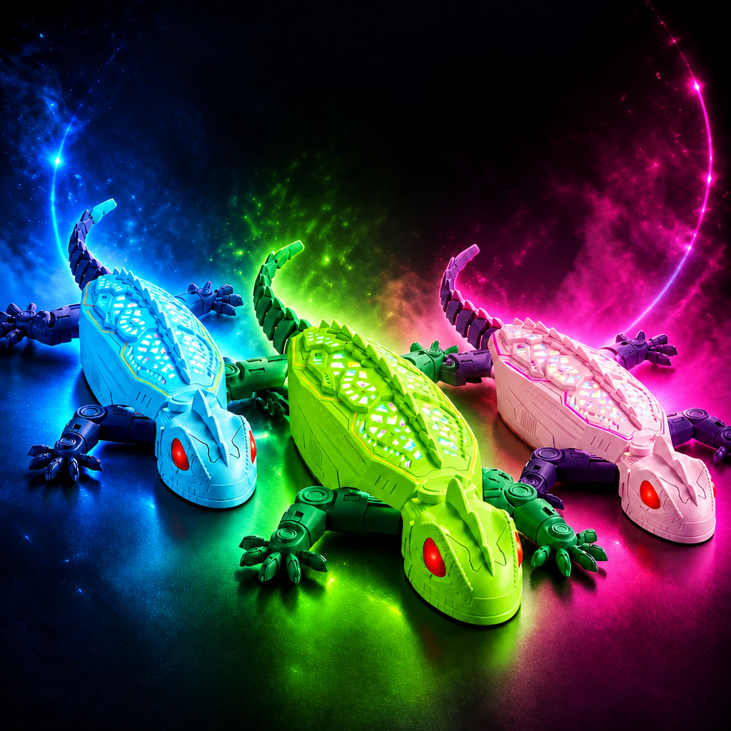 Remote-Control Wall-Climbing Gecko Cat Toy
