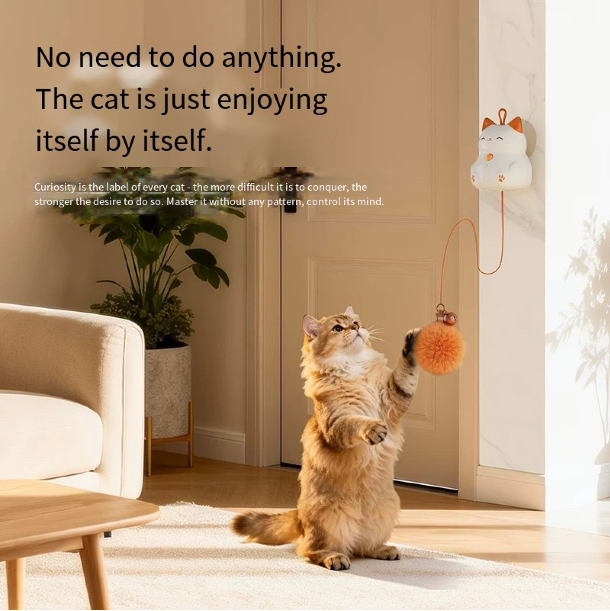 Toy for Cats Interactive Remote Control or Smart Sensing Squirrel
