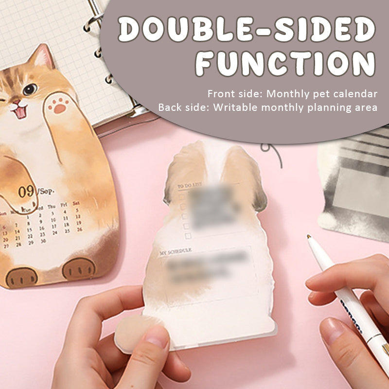 3D Desk Calendar with Cats and Dogs – a full year of cuteness on your desk