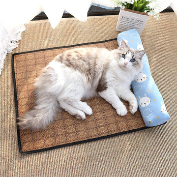 Breathable Rattan Cooling Pet Mat