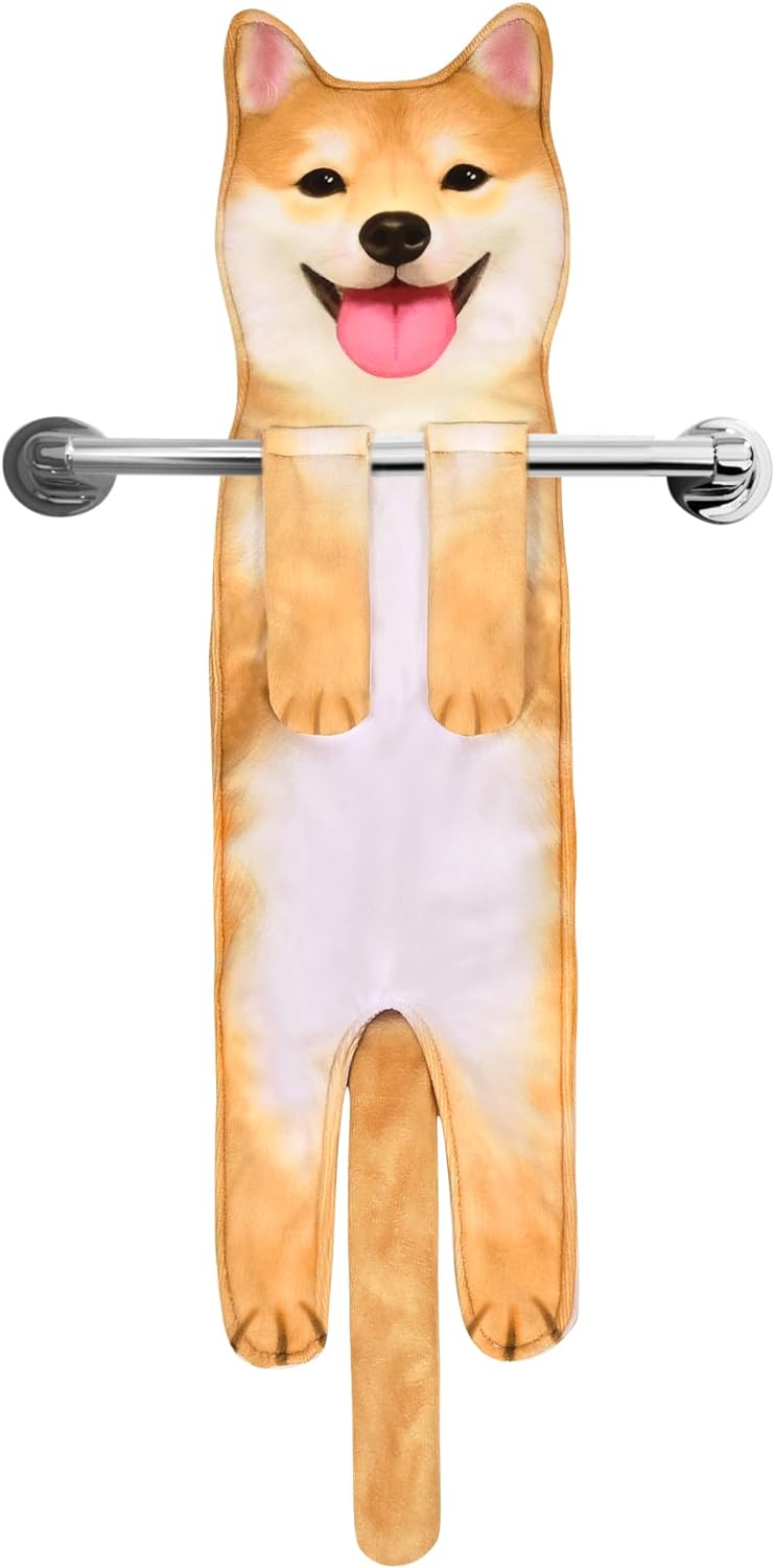Funny Cat Hand Towels