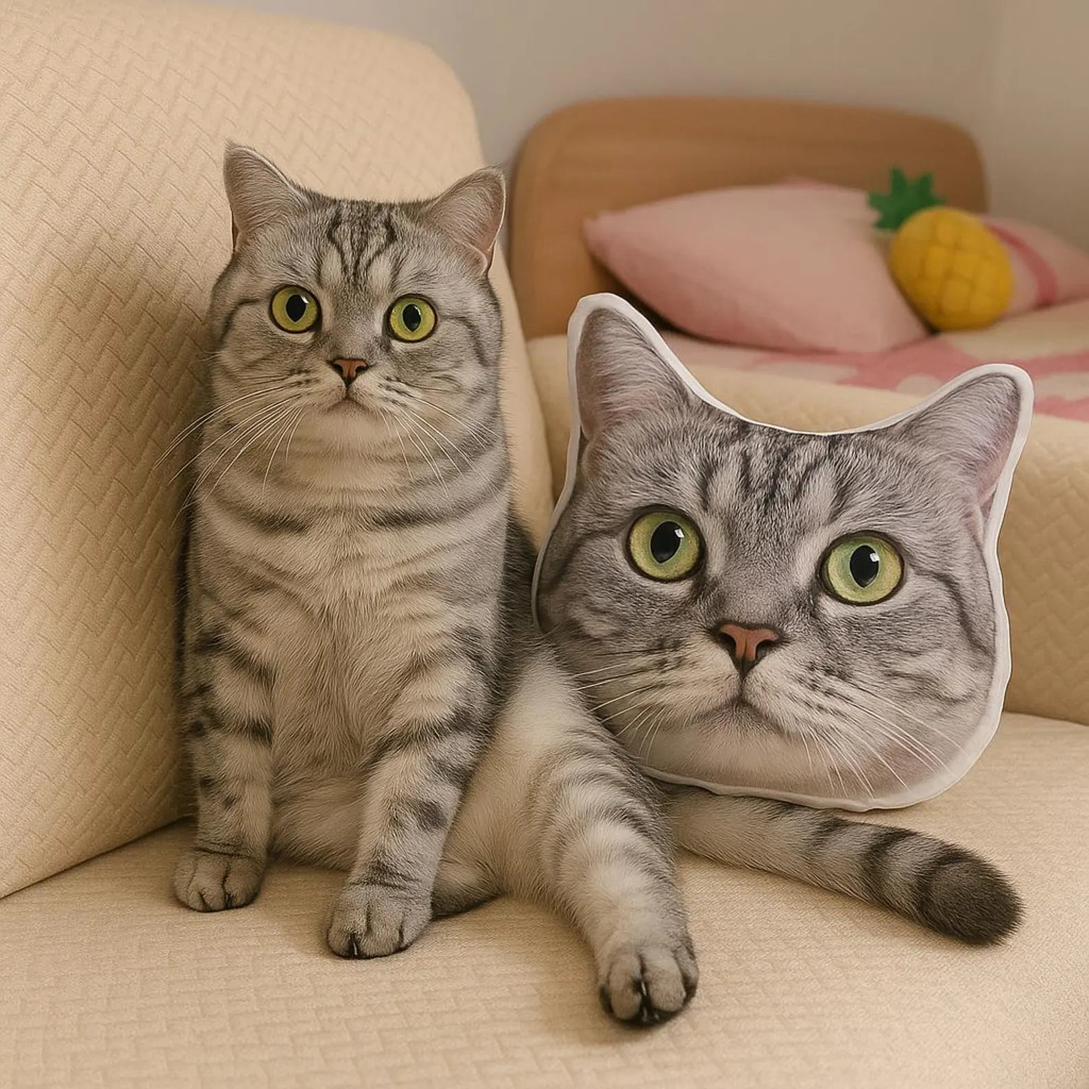 Personalized Pet Shaped Pillow 3D Photo Pillow