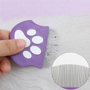 Professional Eye Comb for Pets Stainless Steel Tear Stain Remover for Cats & Dogs