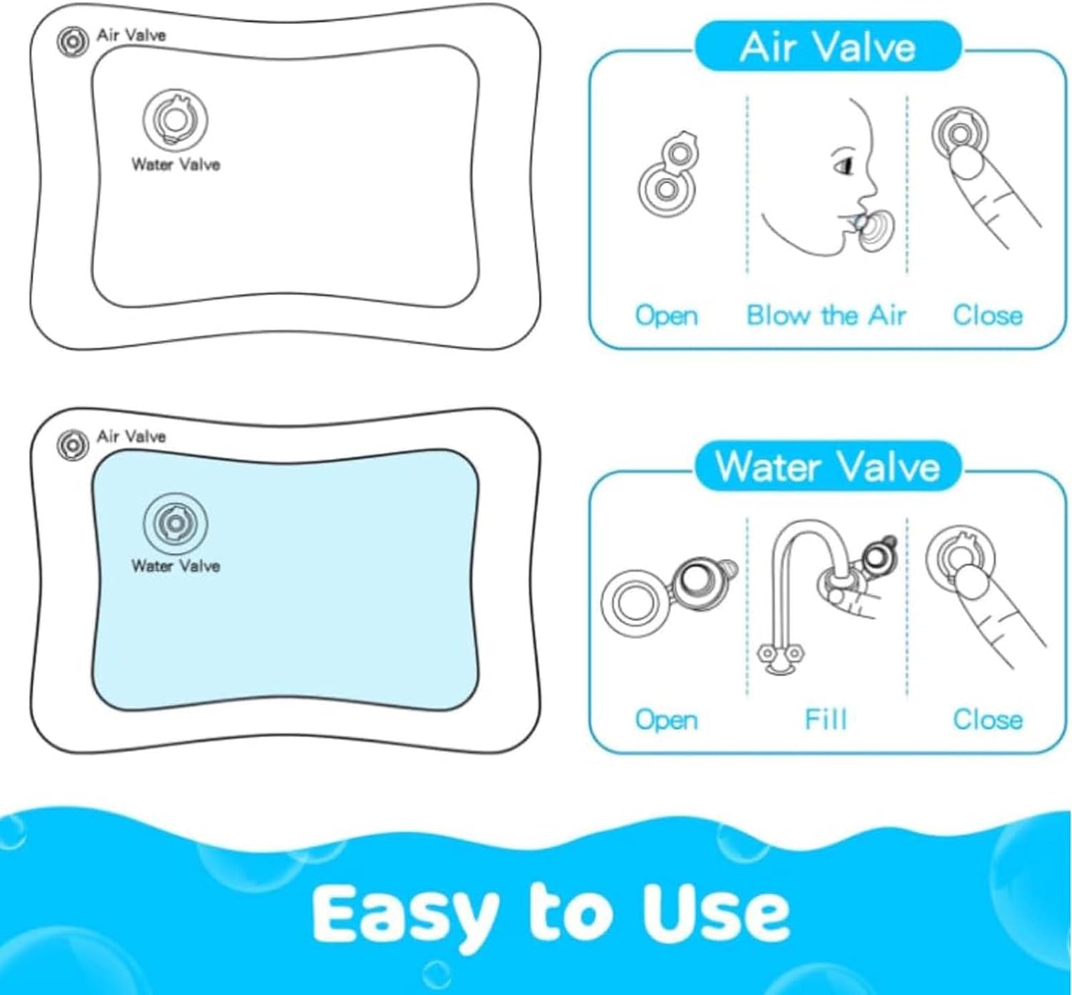 Ocean Breeze Splashland Cooling Water Pad