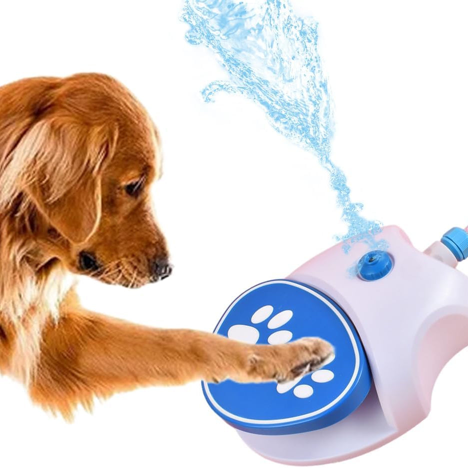 Step-On Dog Water Fountain Outdoor Pet Drinking Dispenser with Hose