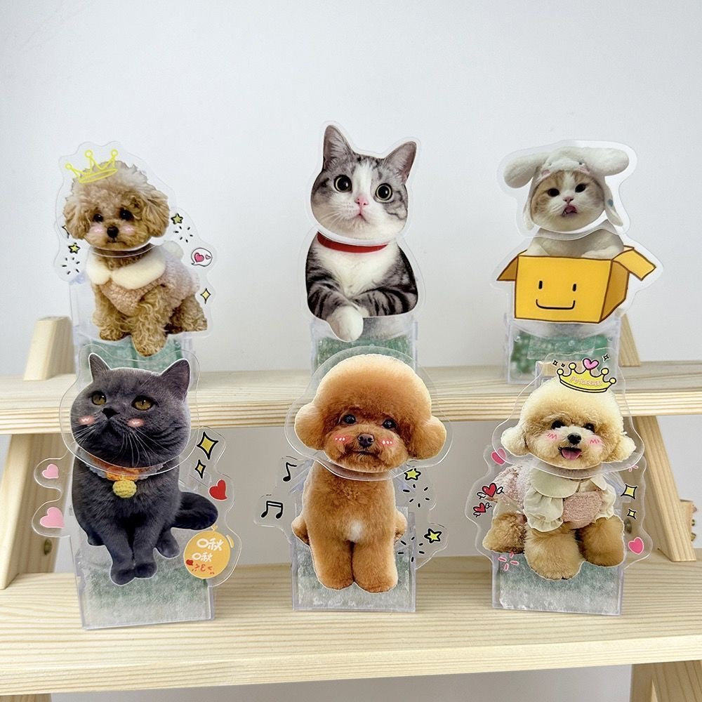Customized electric pet shaking head ornaments acrylic car ornaments