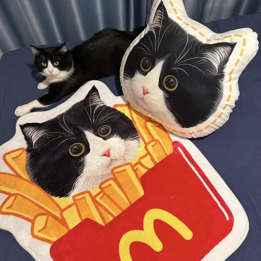 Personalized Pet Shaped Pillow 3D Photo Pillow