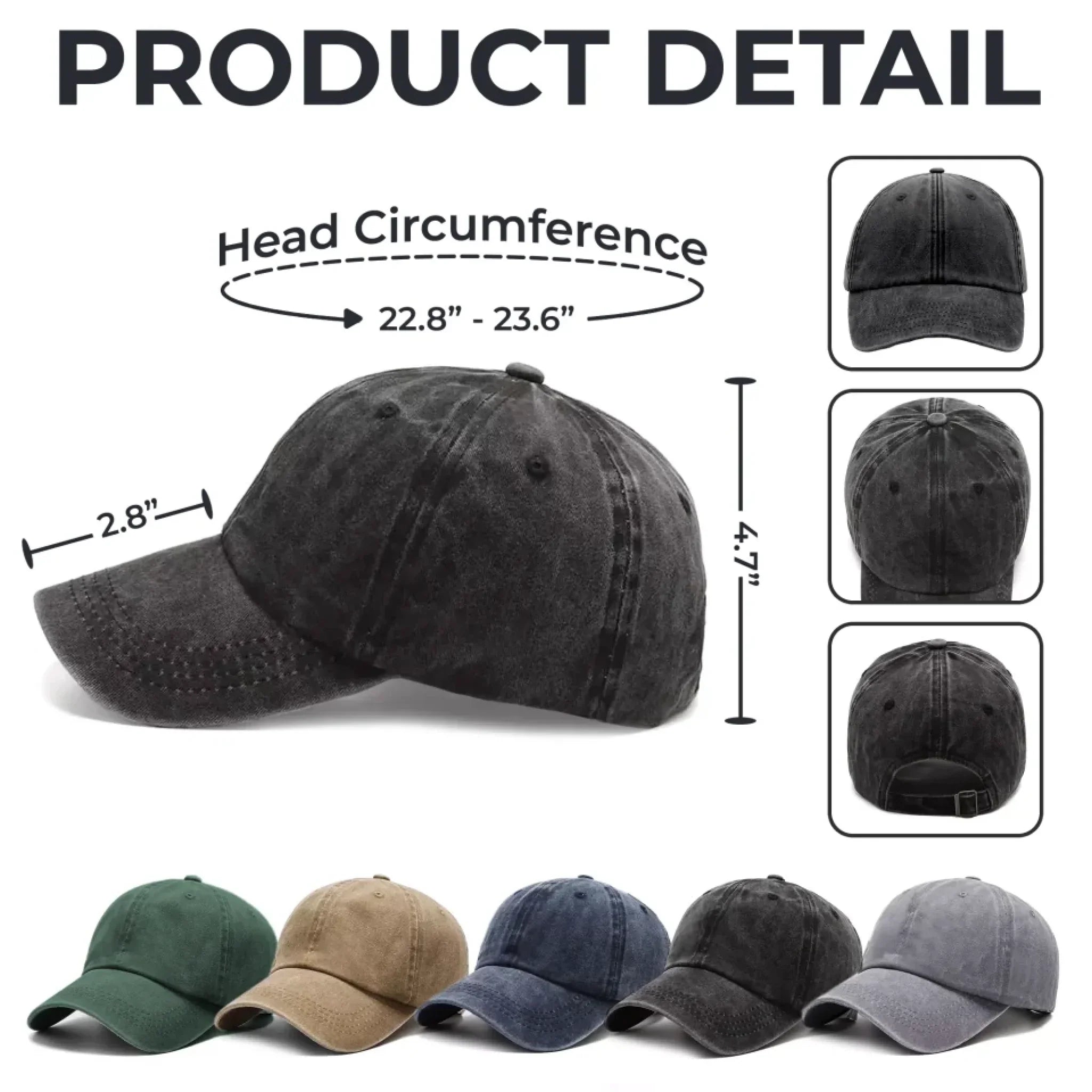 This Human Belongs To Me - Dog Personalized Custom Vintage Washed Denim Baseball Cap