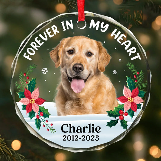 Personalized Pet Photo Ornament – Christmas Gift for Pet Lovers