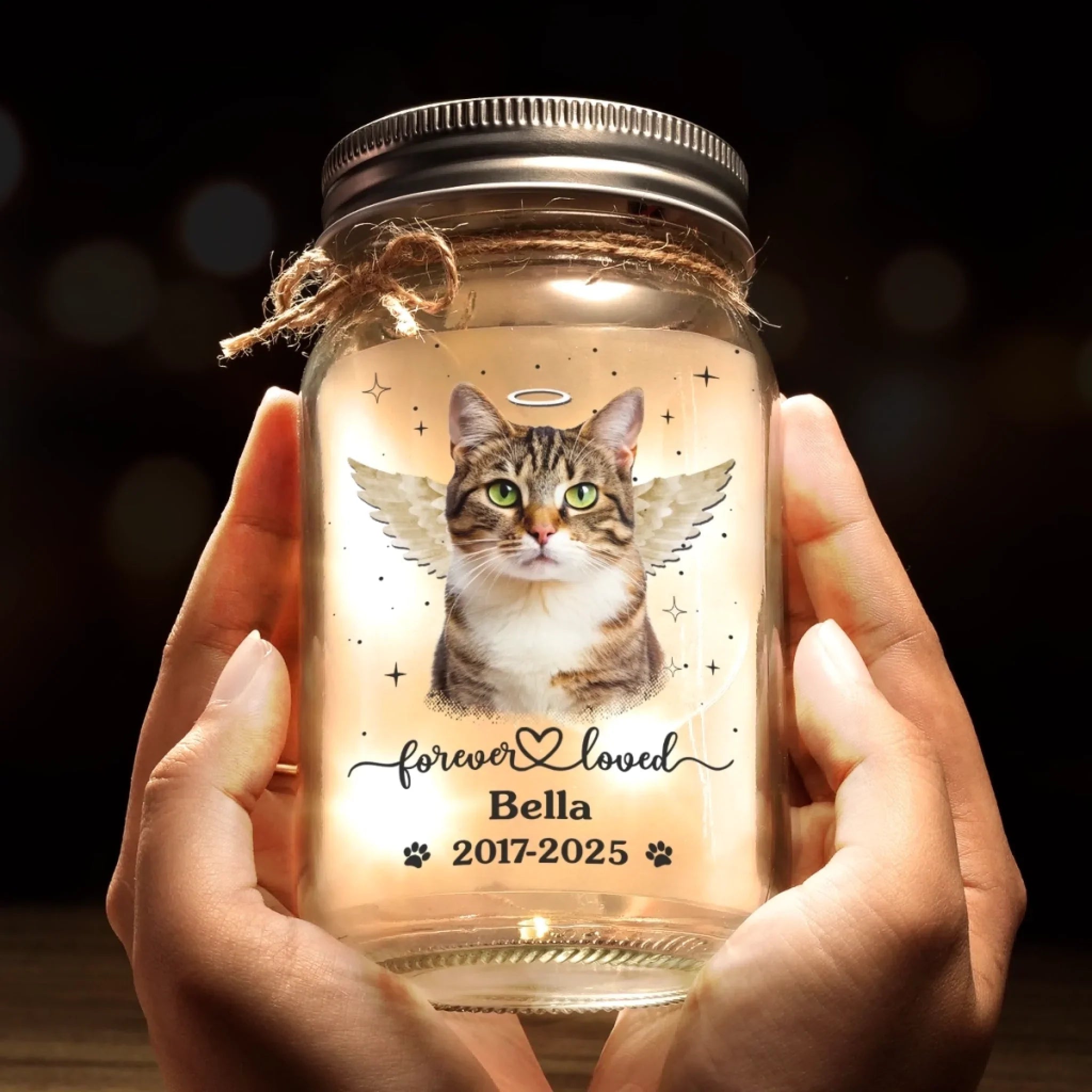 Custom Photo Mason Jar Light