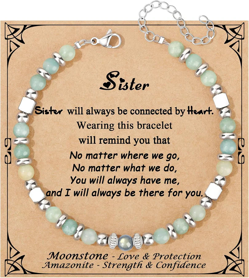 Gifts for Women Moonstone Bracelet Colorful Imperial Jasper Stainless Steel Beads Bracelets, Mothers Day Birthday Christmas Valentines Graduation Gifts