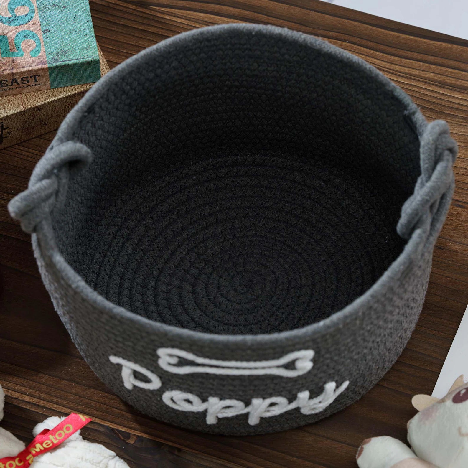 Personalized Dog Toy Basket