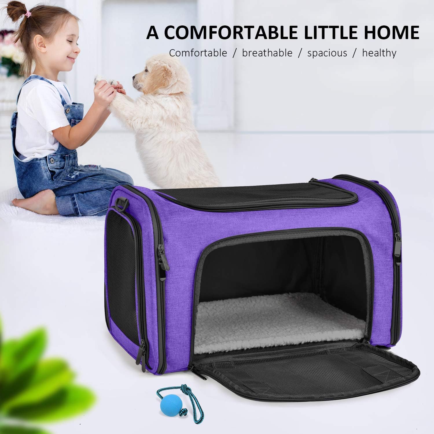 Large Soft Sided Cat and Pet Carrier for Cats